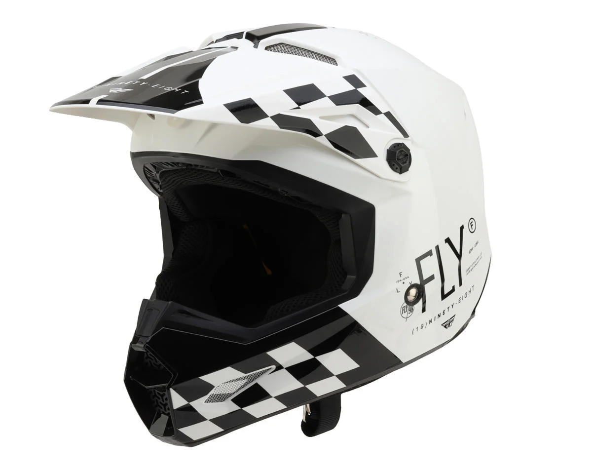 Fly Racing Kinetic Lite Rival Helmet (White/Black) (L)